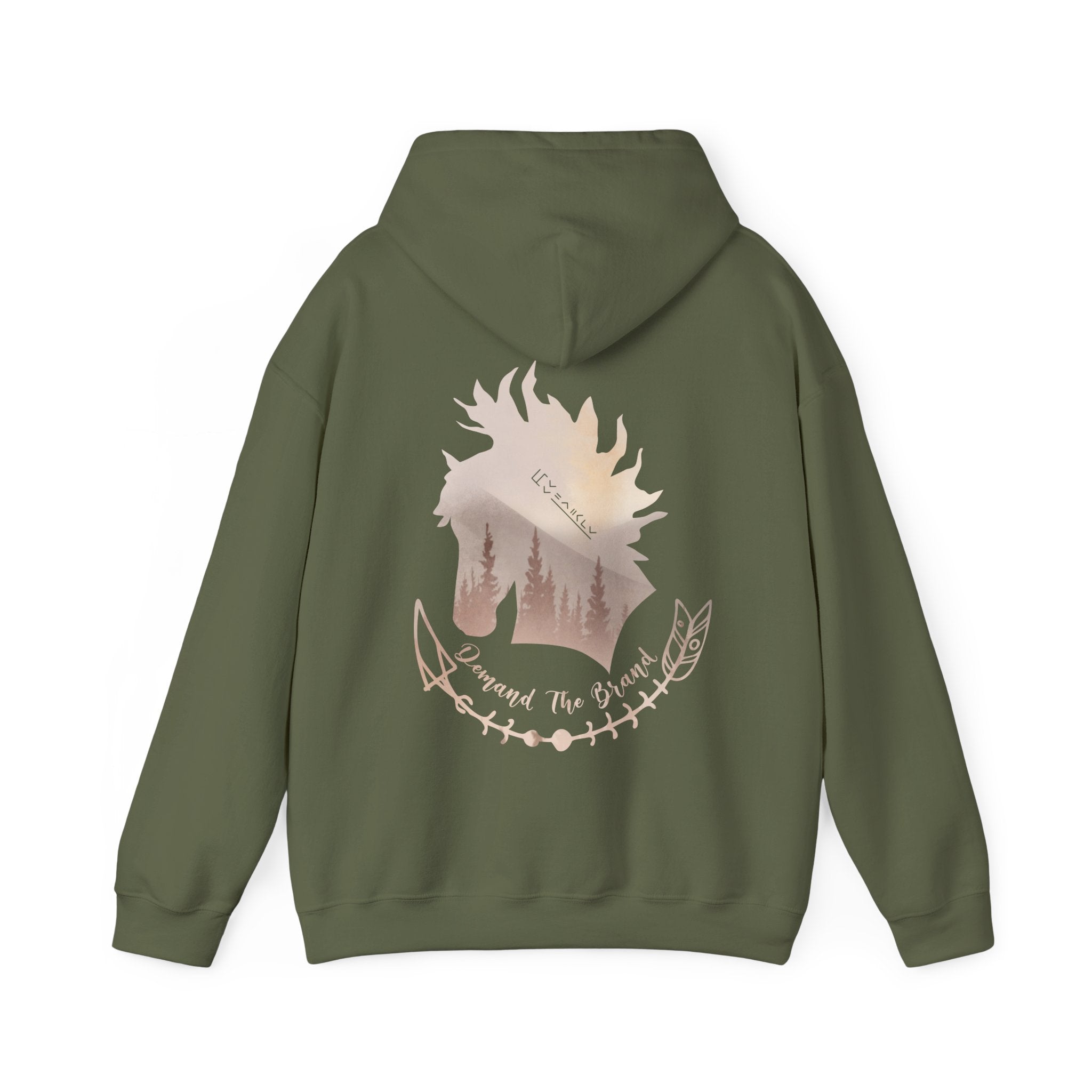 Demand The Brand Mustang Horse Hoodie | BLM Mustang Sweatshirt