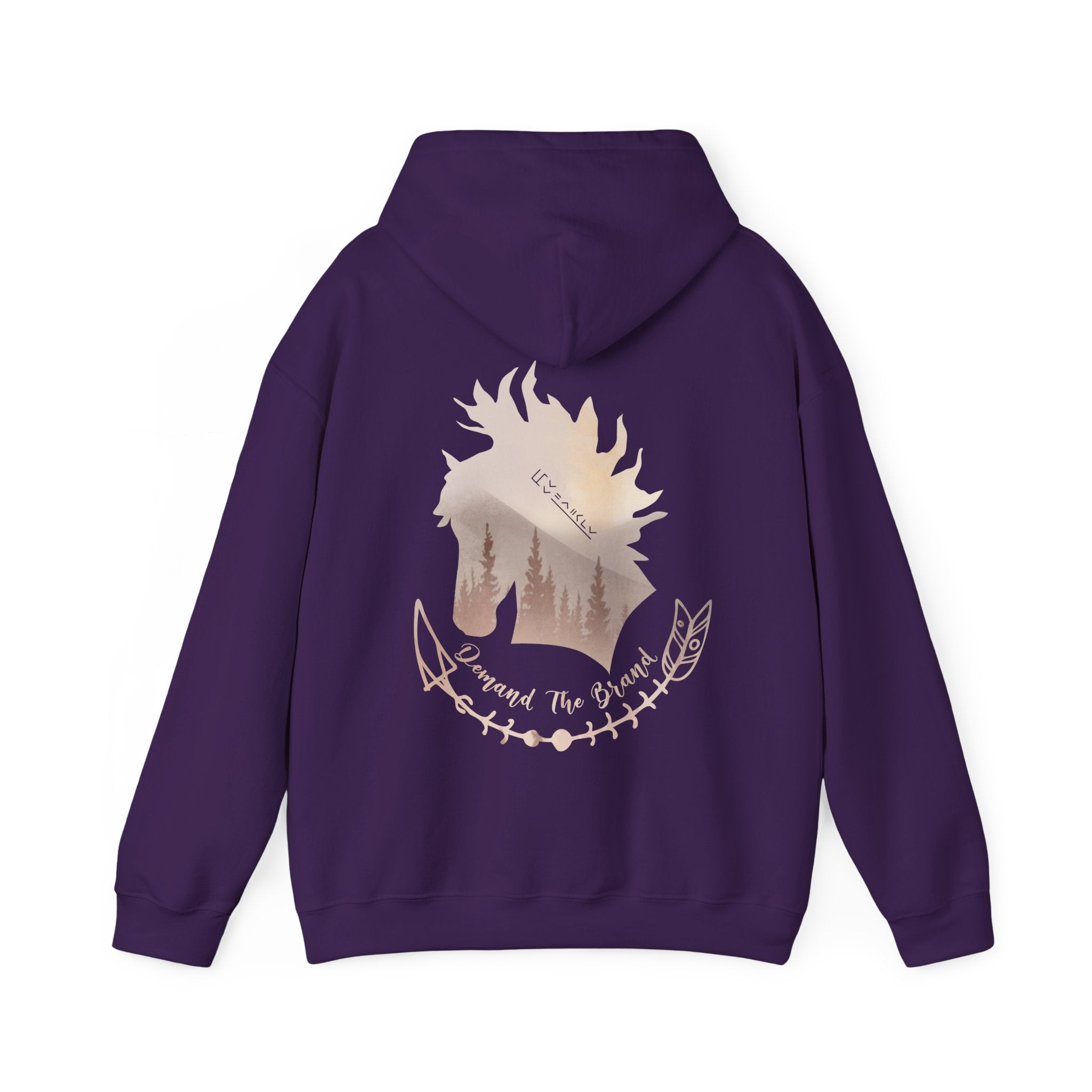Demand The Brand Mustang Horse Hoodie | BLM Mustang Sweatshirt