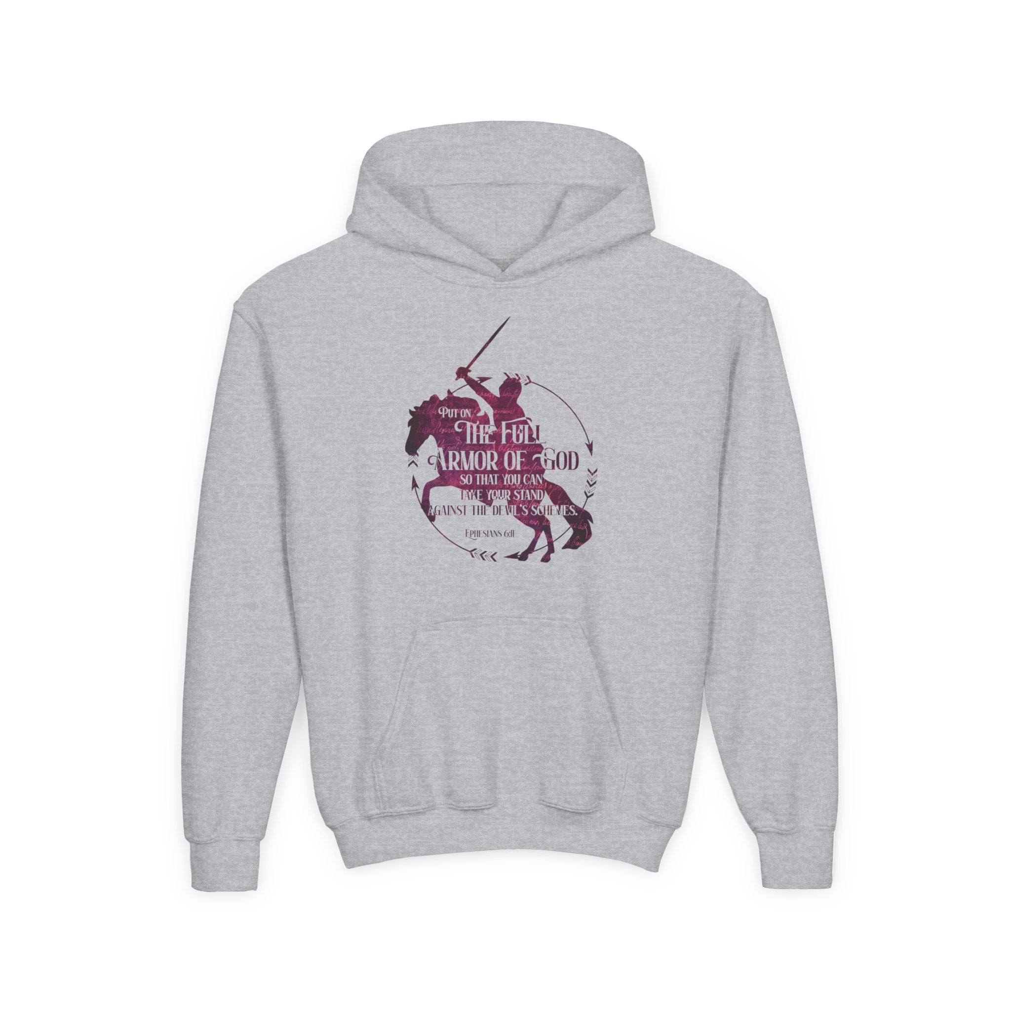 Full Armor of God Kids Horse Hoodie