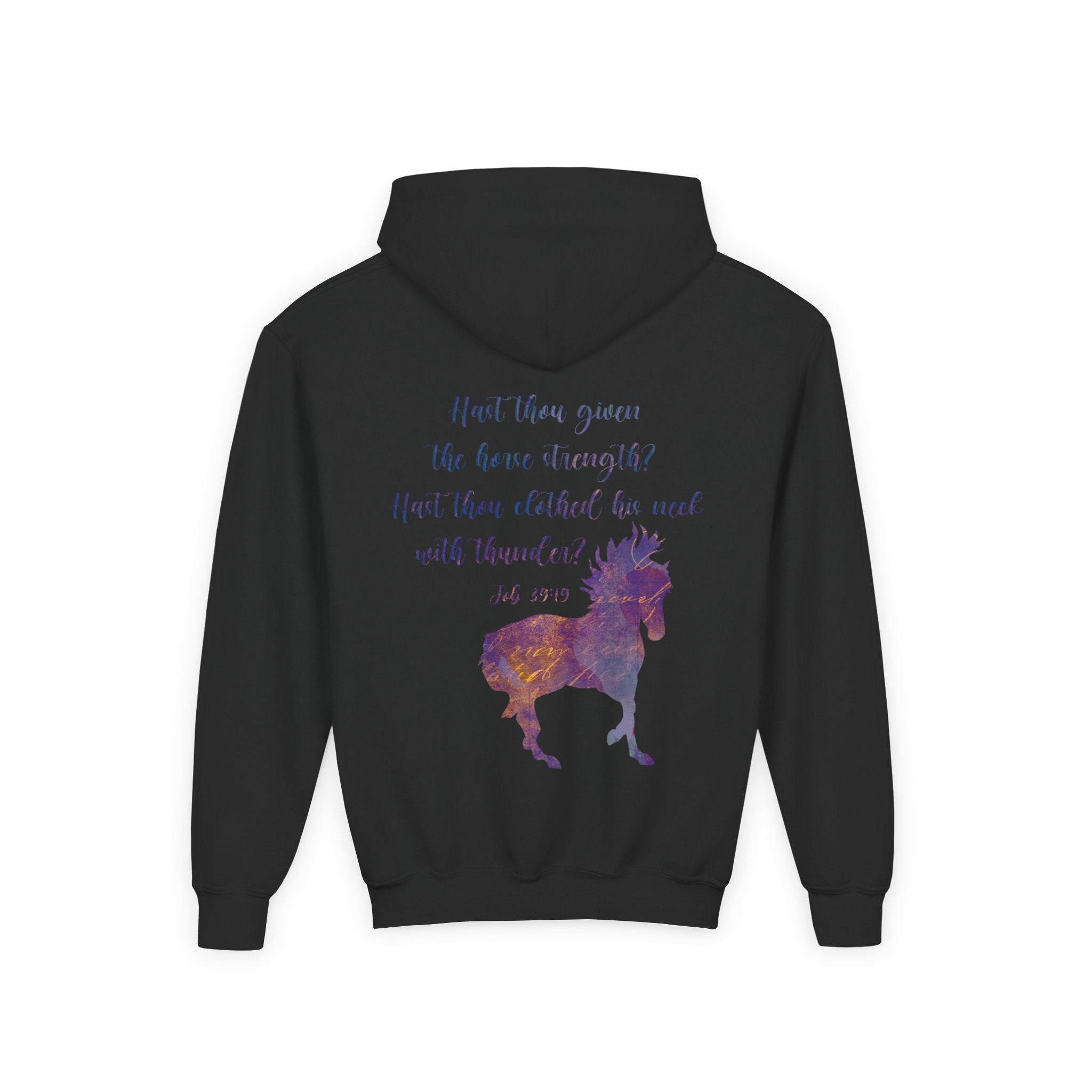 Job 39:19 Kids Horse Hoodie
