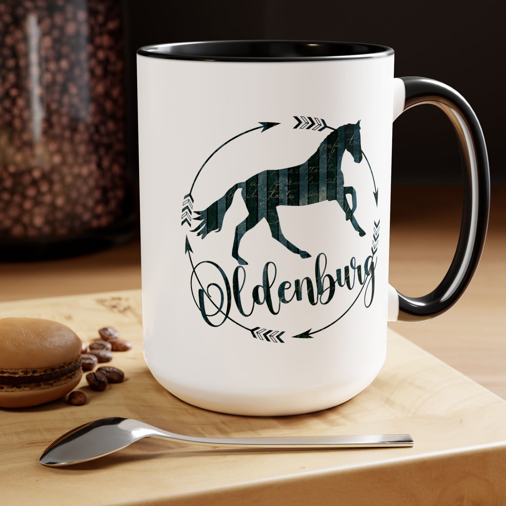 Oldenburg Horse Mug | Horse Show Coffee Cup