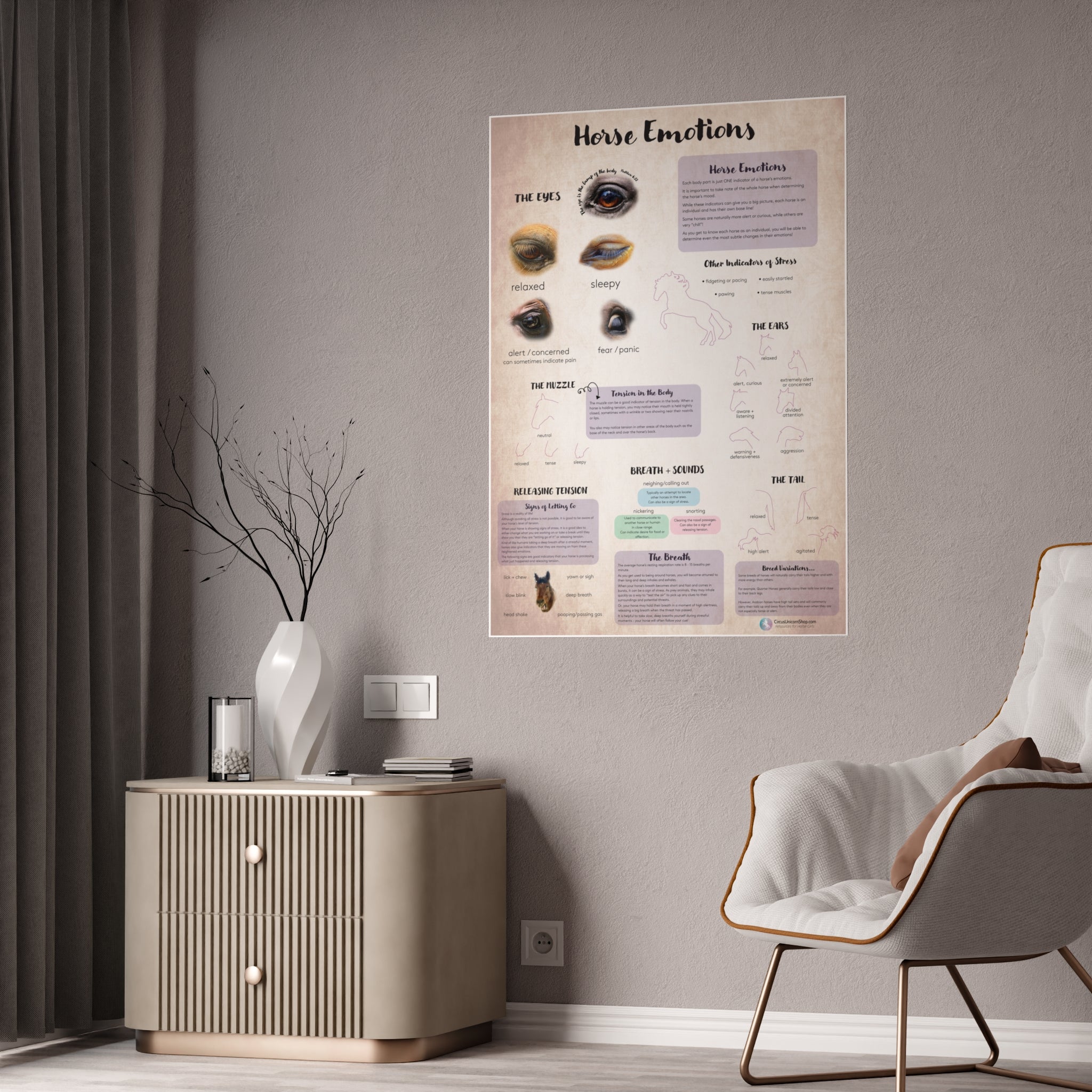 Horse Emotions Poster