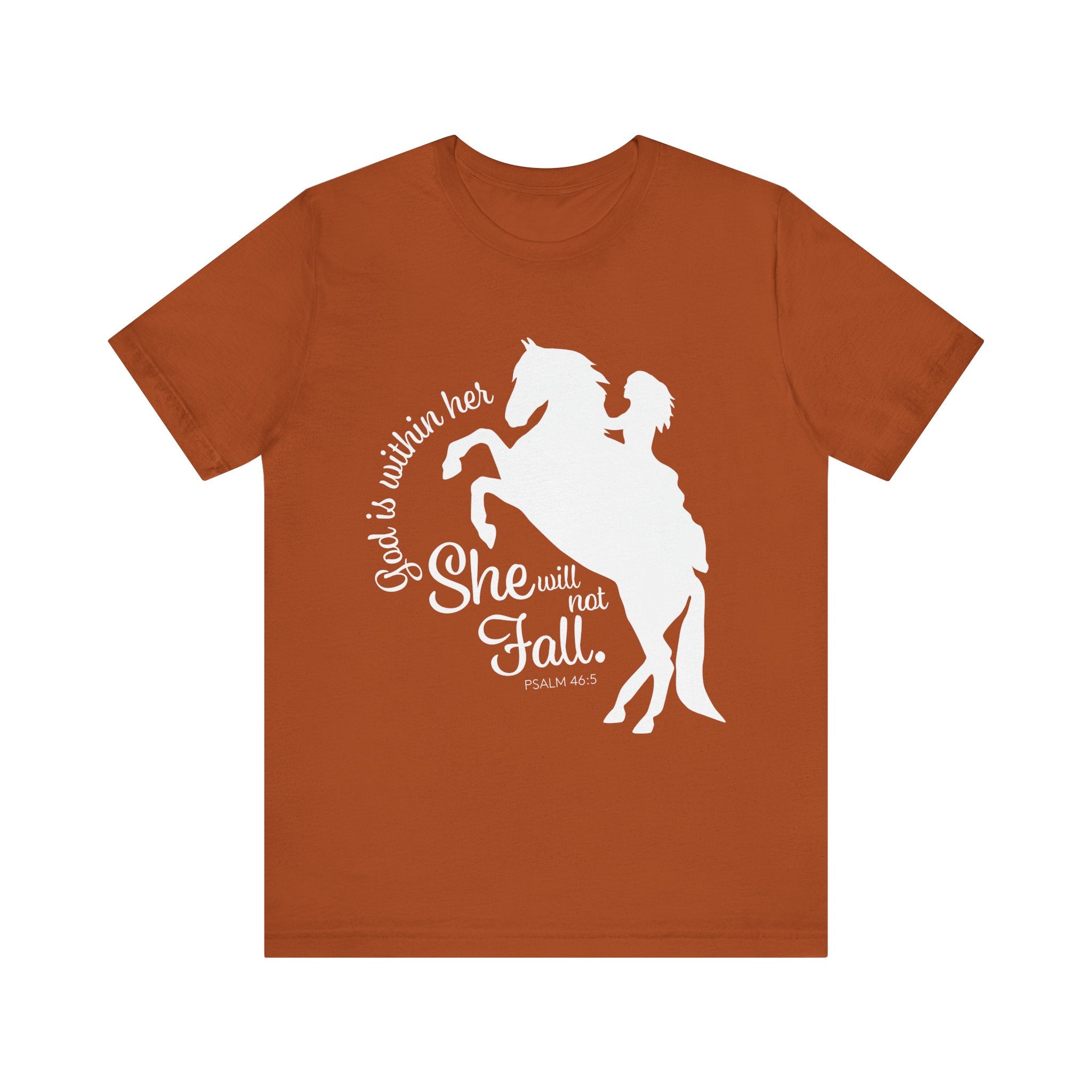 God Is Within Her She Will Not Fall | Christian Horse Shirt