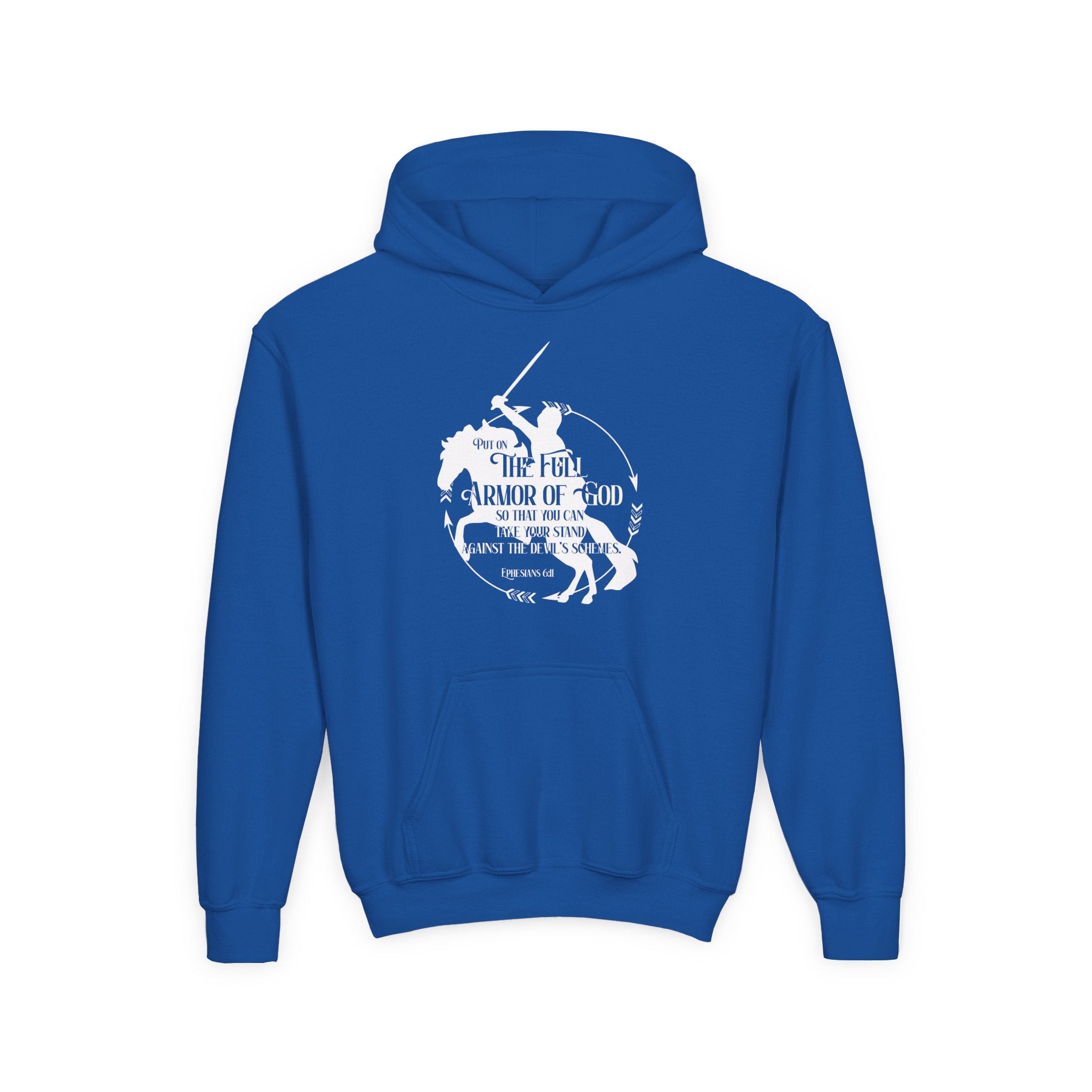 Full Armor of God Kids Horse Hoodie