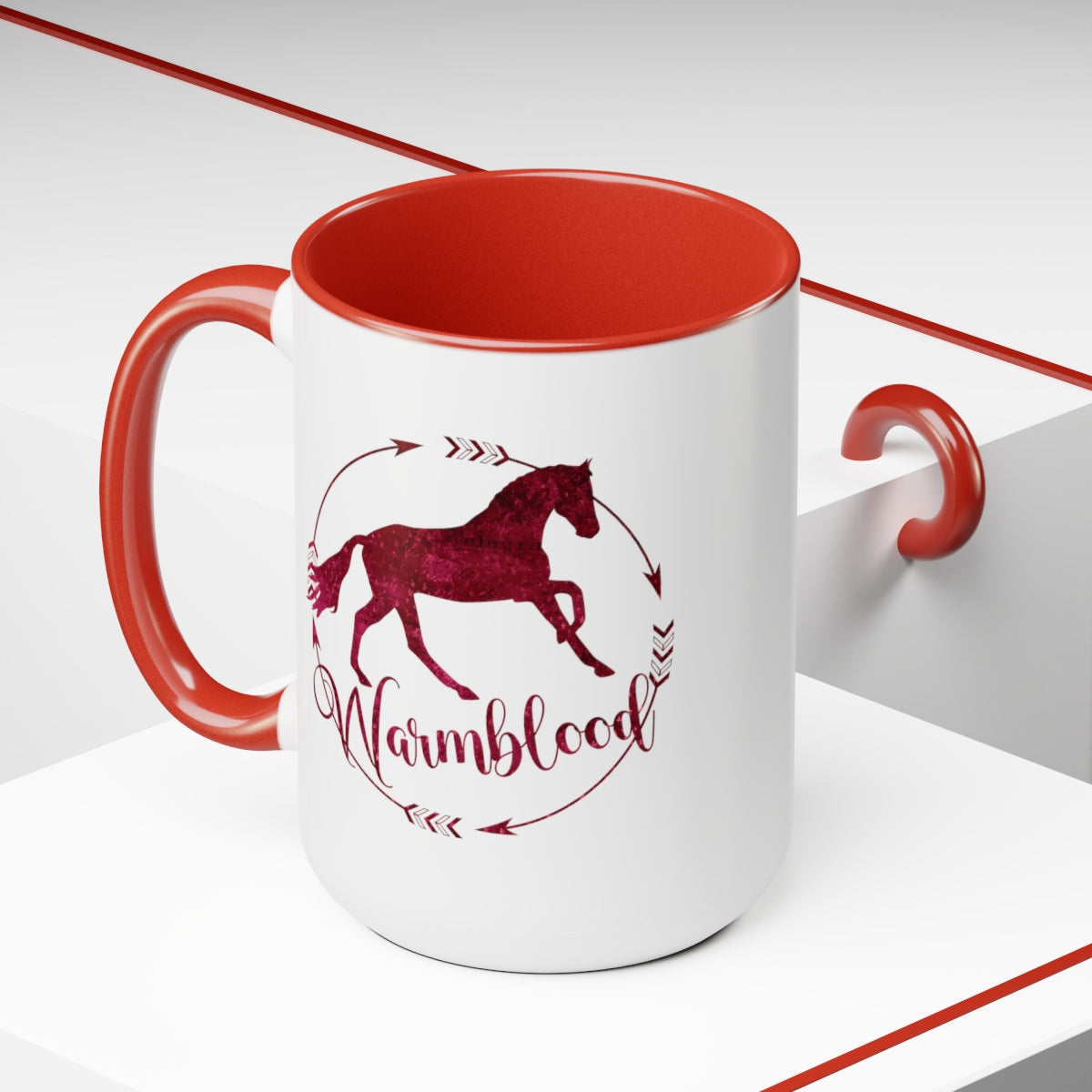 Warmblood Horse Mug | Horse Show Coffee Cup