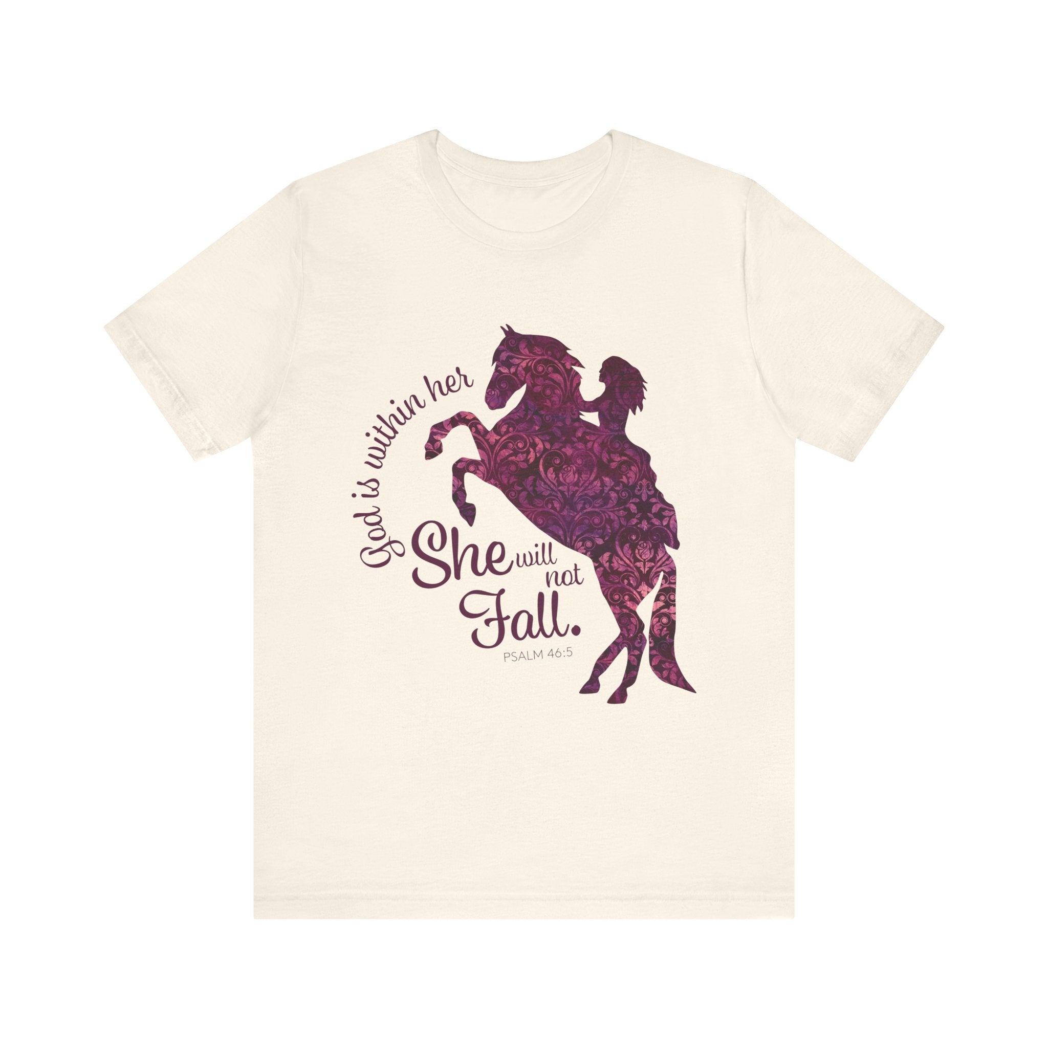 God Is Within Her She Will Not Fall | Christian Horse Shirt