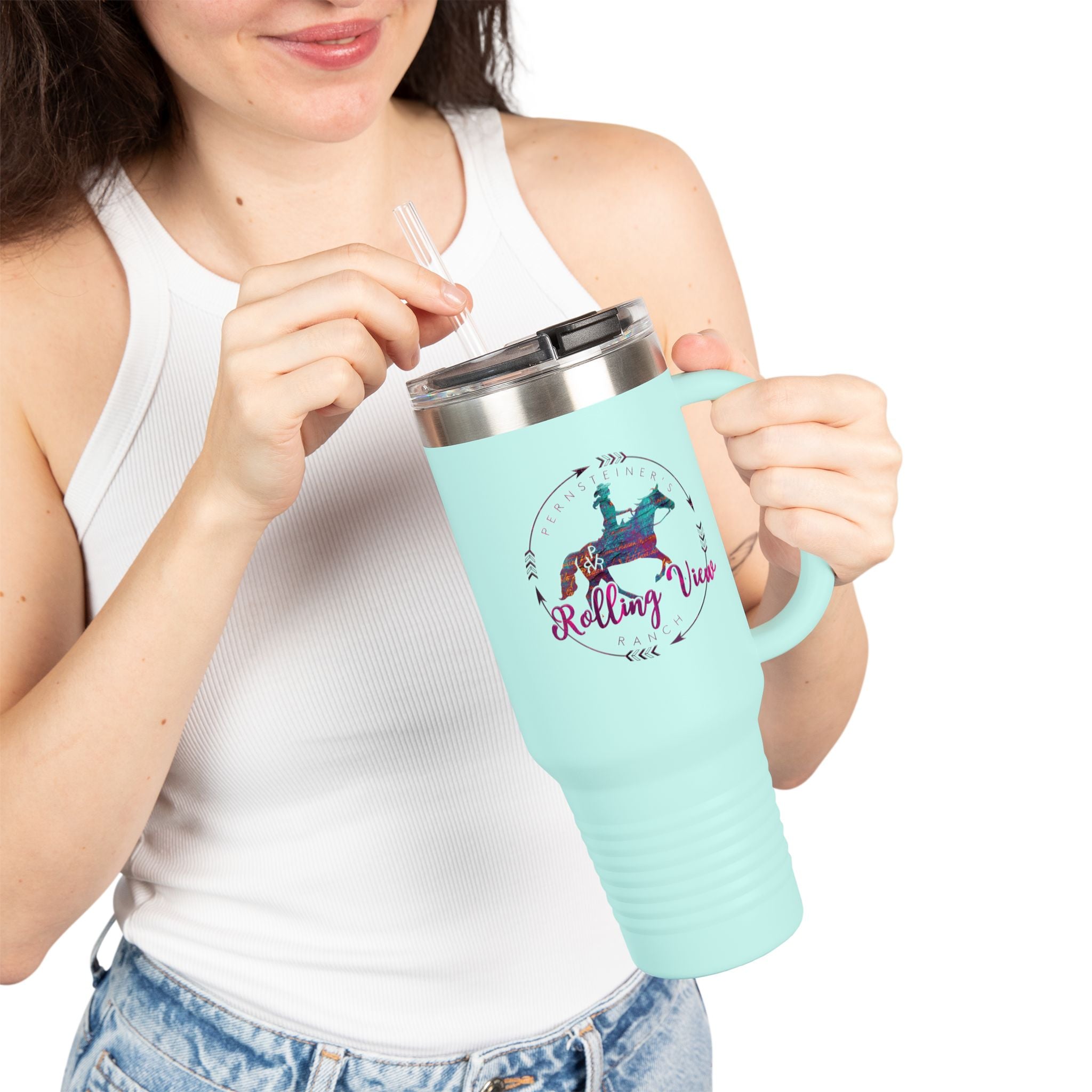 Rolling View Ranch Insulated Travel Mug – 40oz