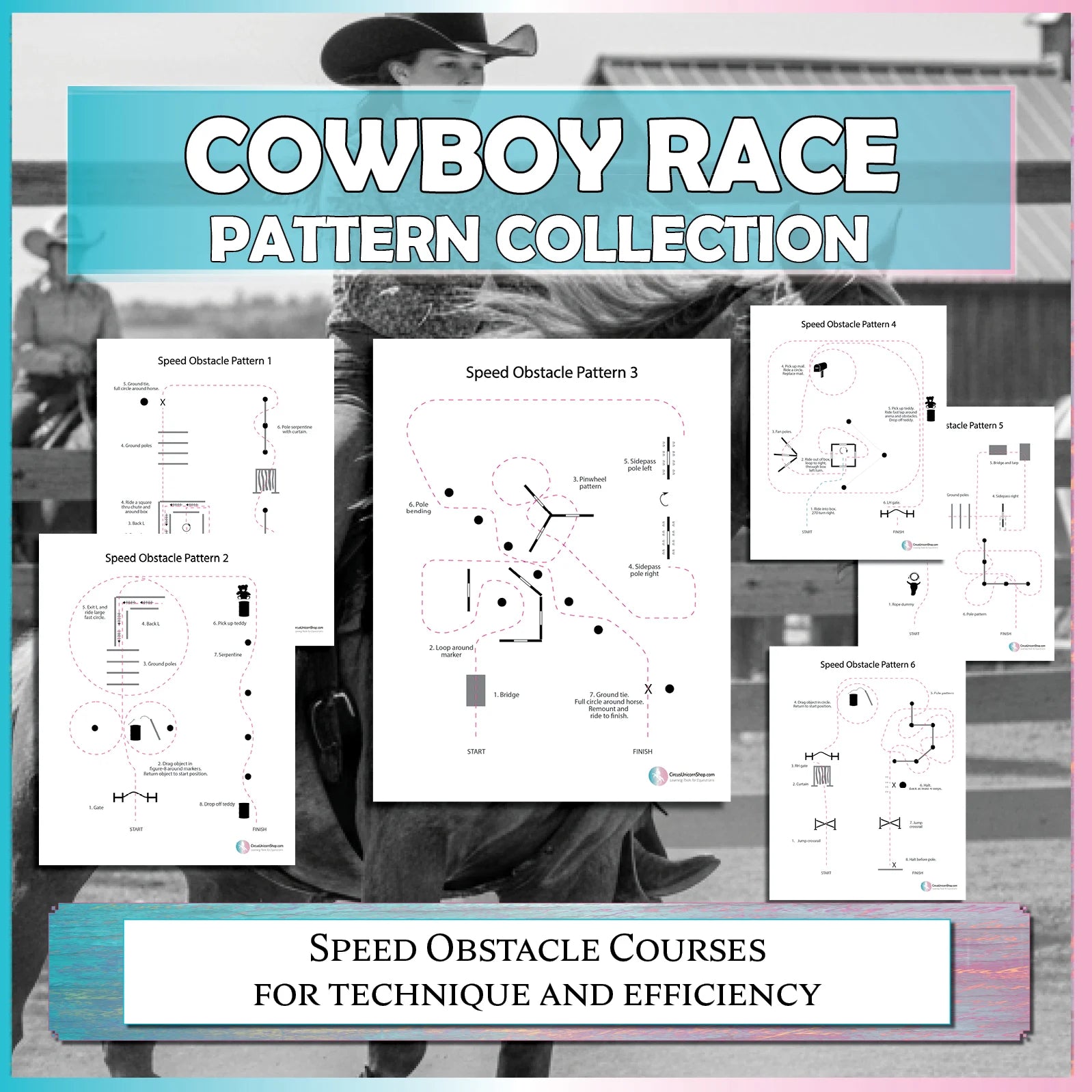 Cowboy Race Patterns (Speed Obstacle Courses)
