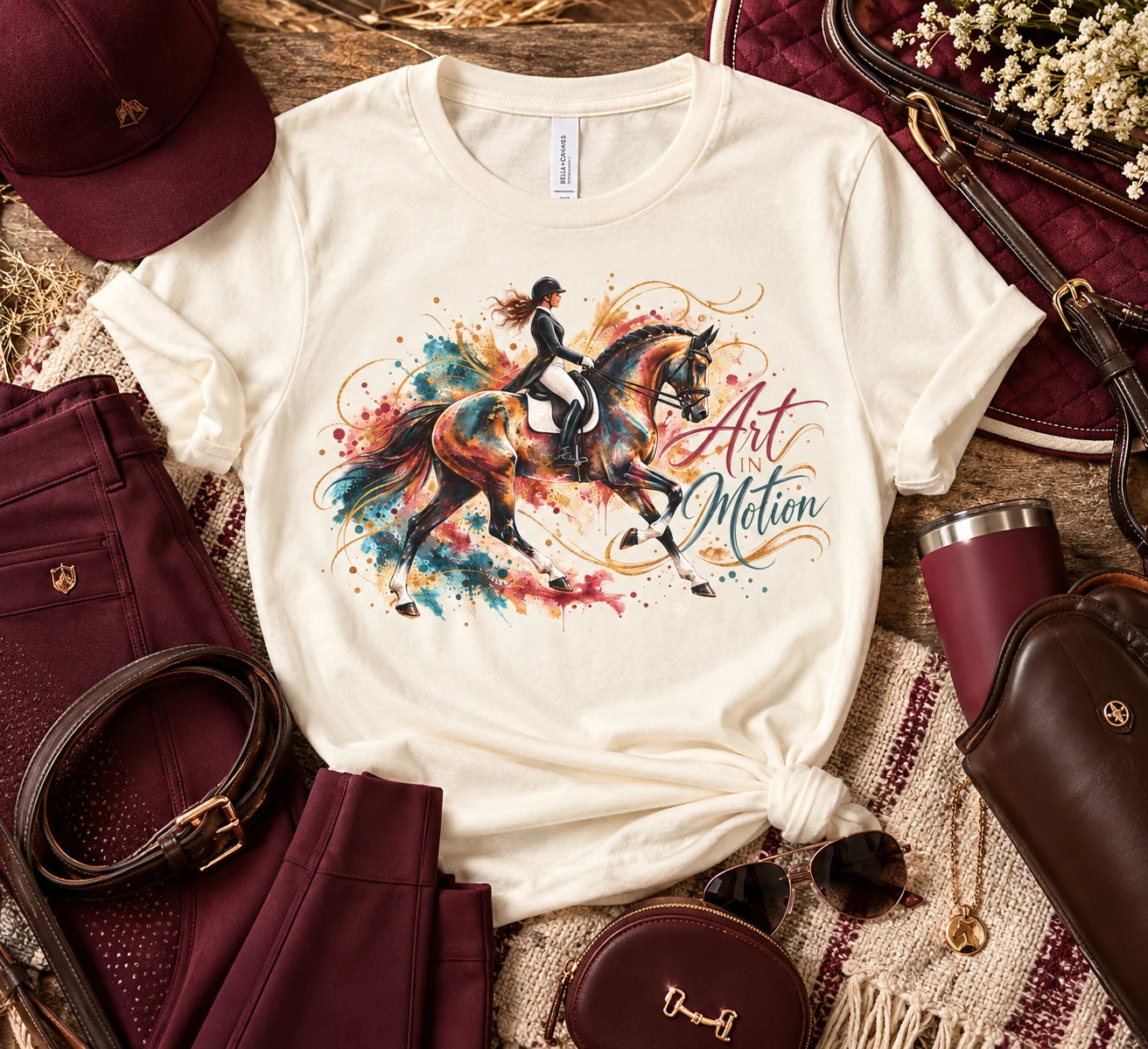 Art in Motion Dressage Horse Shirt