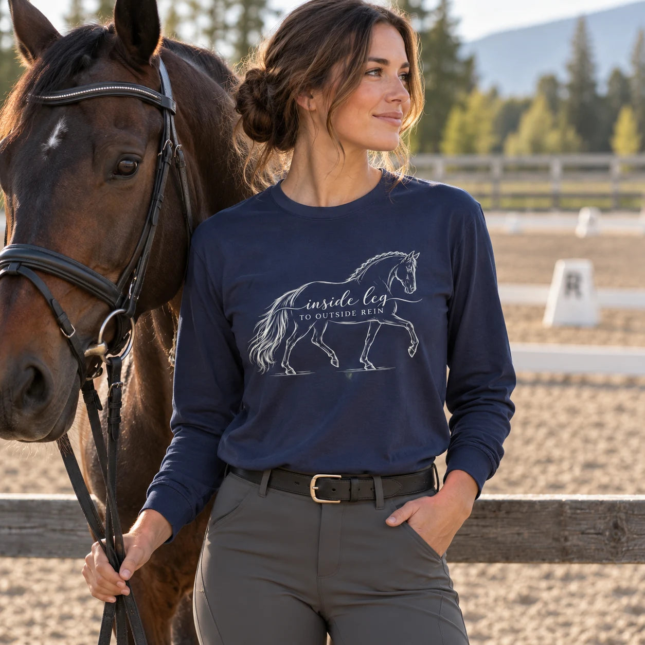 Inside Leg to Outside Rein Long Sleeve Shirt