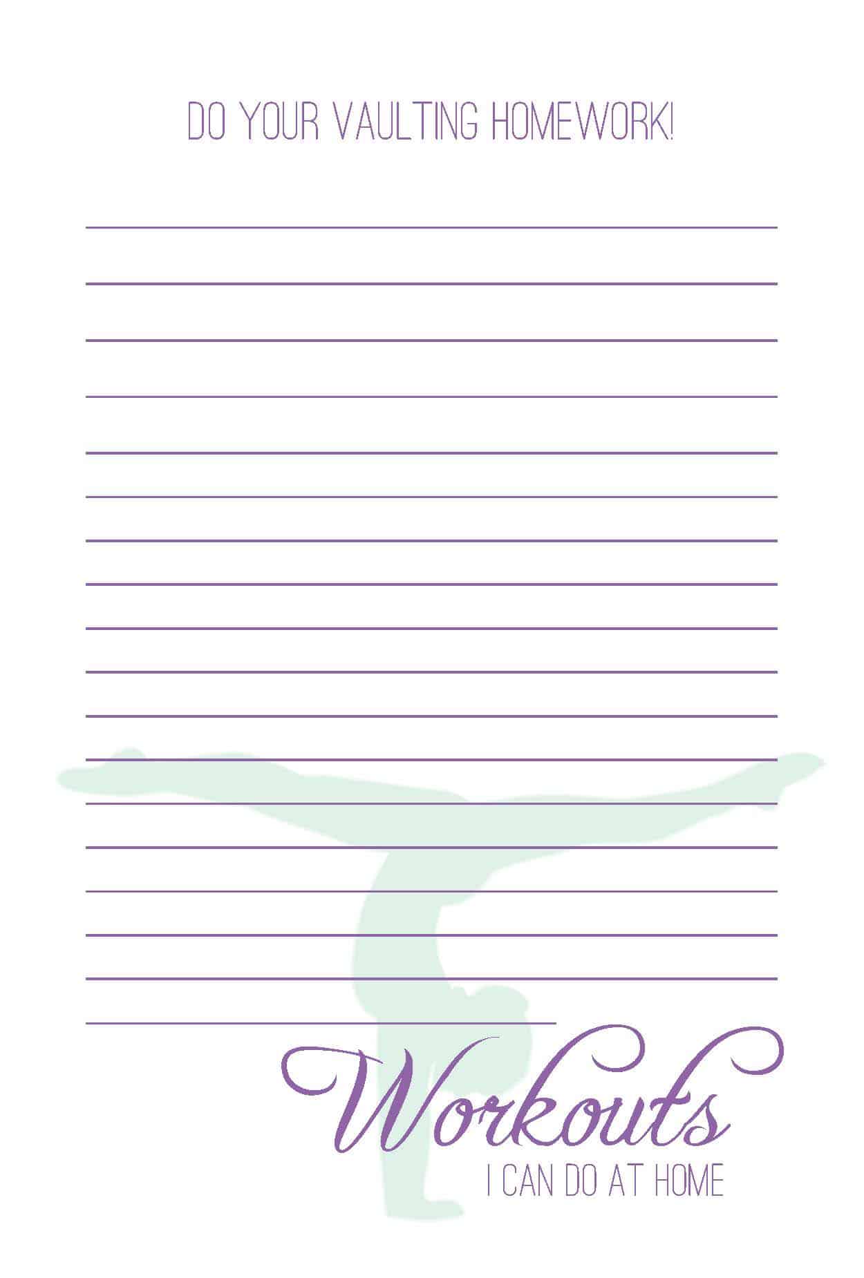 Equestrian Vaulter's Journal - PDF