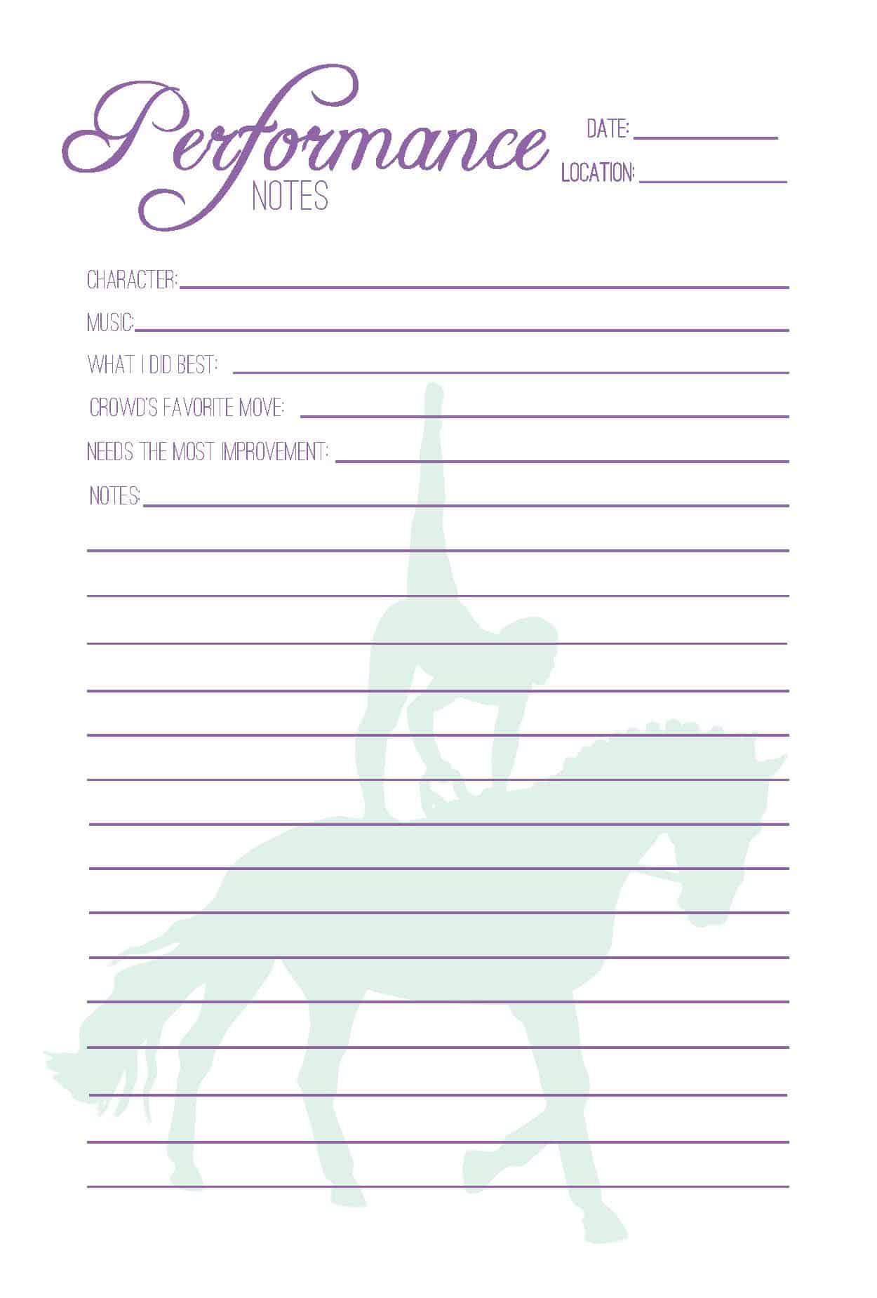 Equestrian Vaulter's Journal - PDF