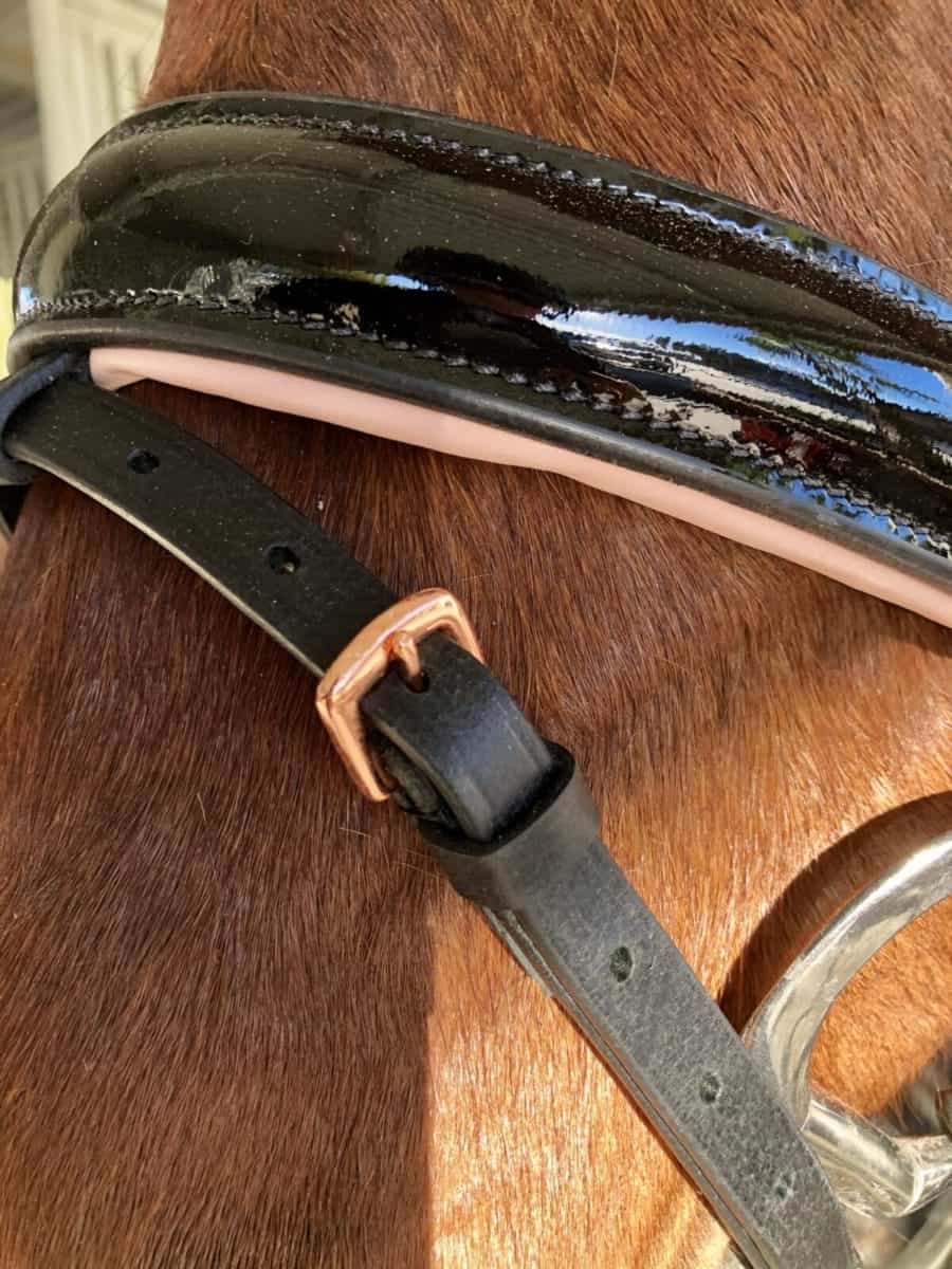 Rose Gold Dressage Bridle