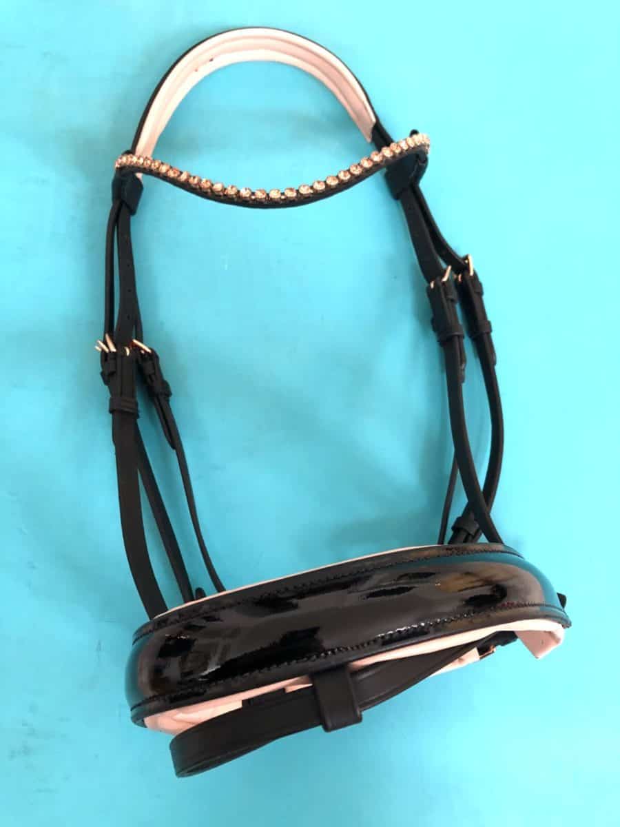 Rose Gold Dressage Bridle