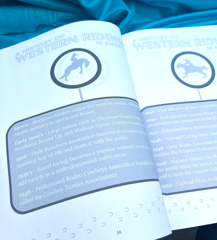 Western Riding Lessons & Activities Workbook
