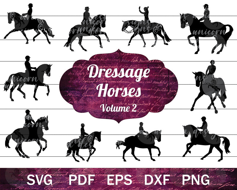 Dressage Horse SVG Bundle Vol. II
