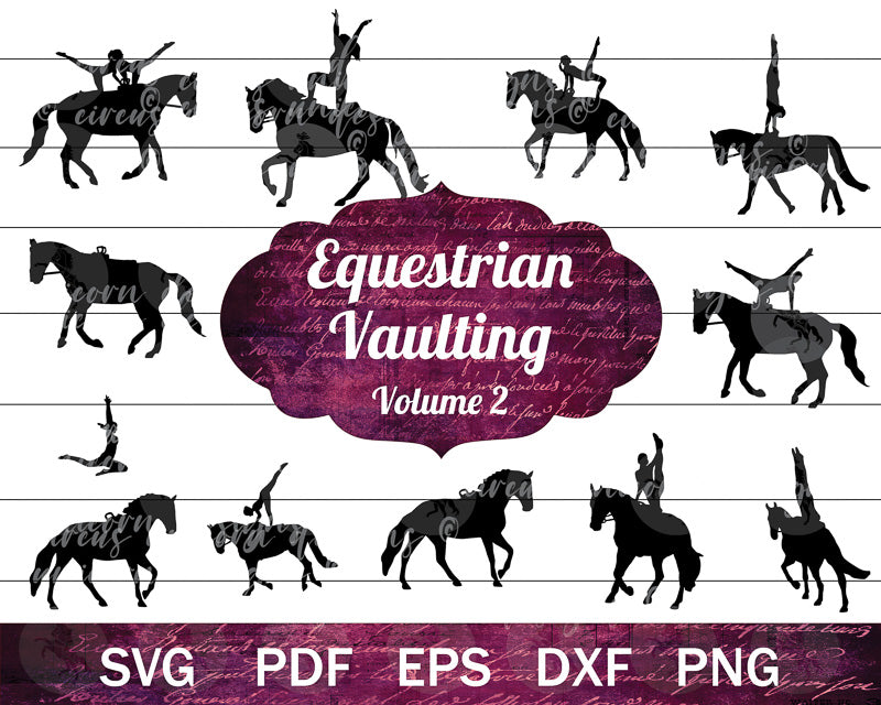 Equestrian Vaulting SVG Bundle Vol. II