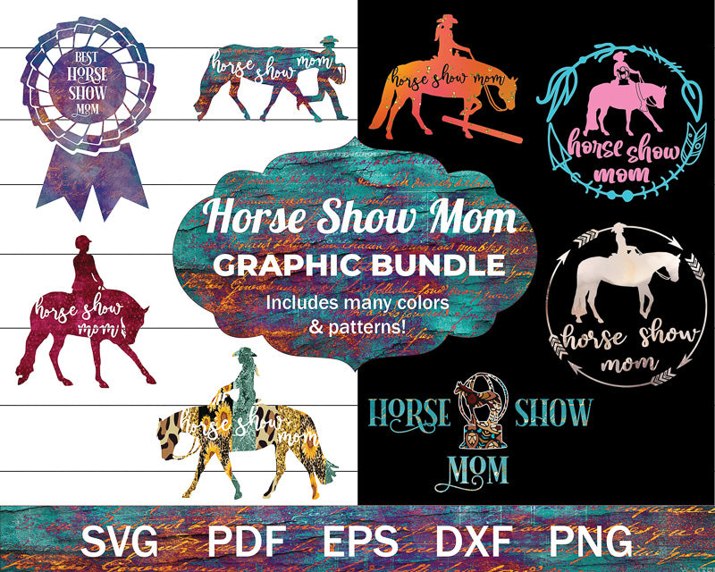 Horse Show Mom SVG Bundle