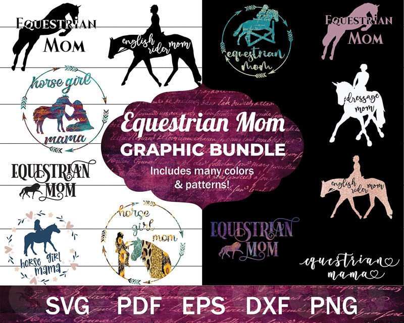 Equestrian Mom SVG Bundle