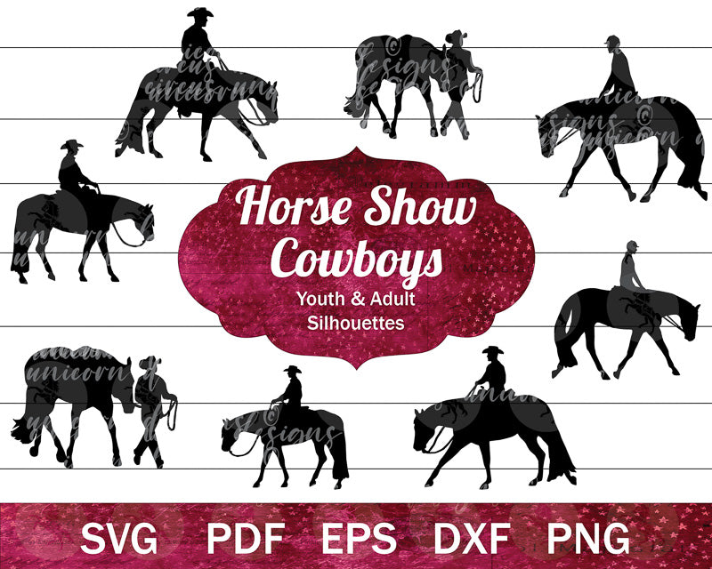 Horse Show Cowboys SVG Bundle