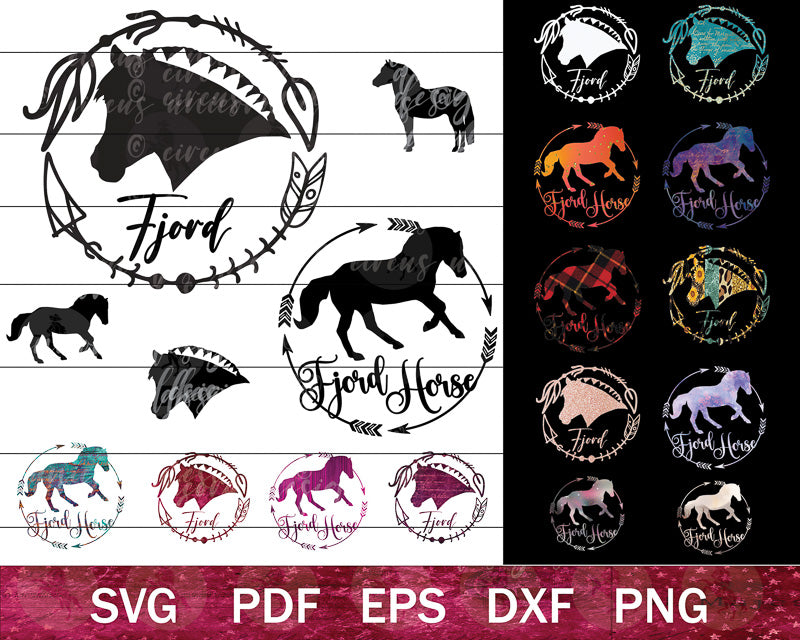 Norwegian Fjord Horse SVG Bundle