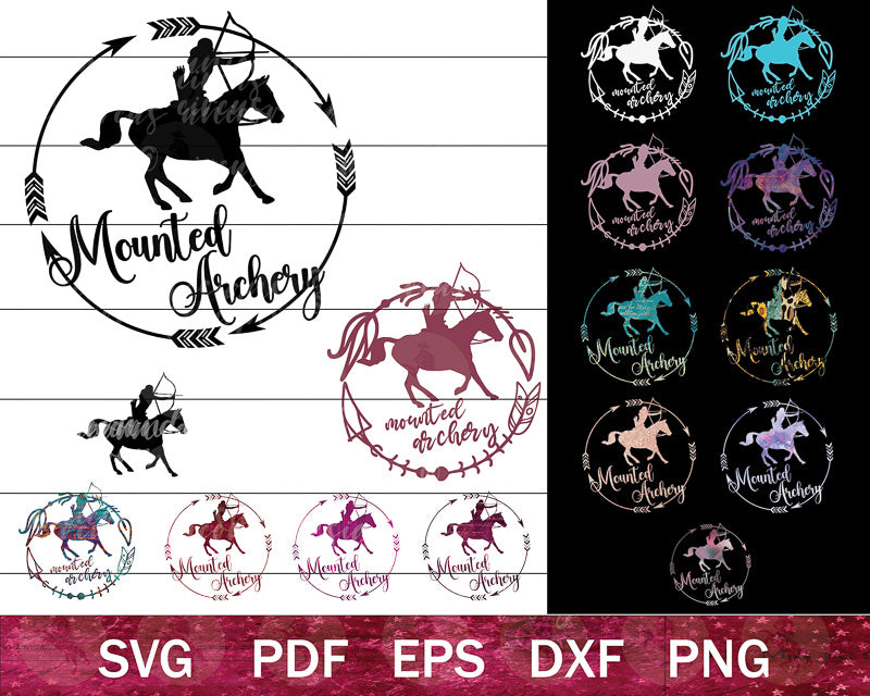 Mounted Archery SVG Bundle