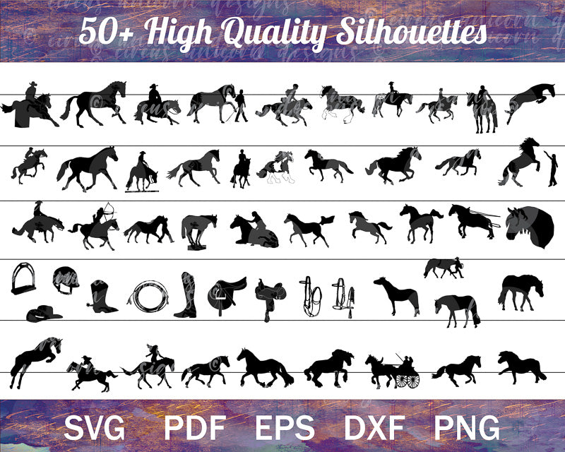 The MEGA HORSE SVG PNG Bundle Vol. II