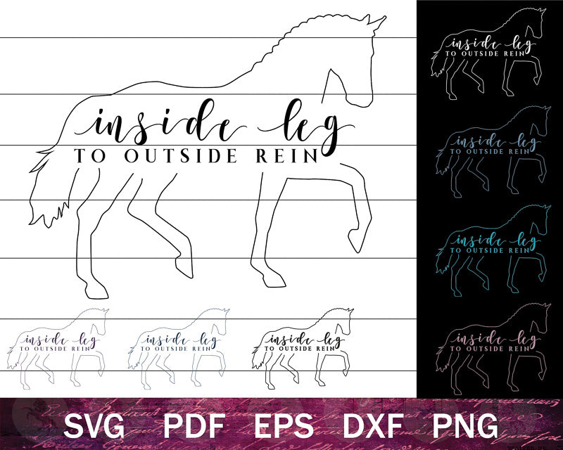 Inside Leg to Outside Rein SVG Bundle