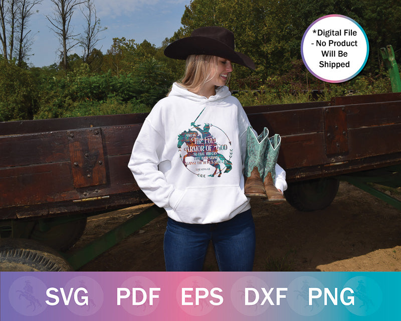 War Horse Full Armor of God SVG PNG Bundle