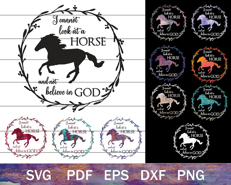 Christian Horse SVG PNG