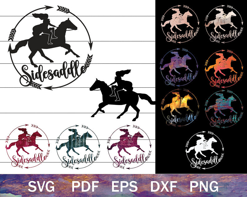 Sidesaddle SVG Bundle