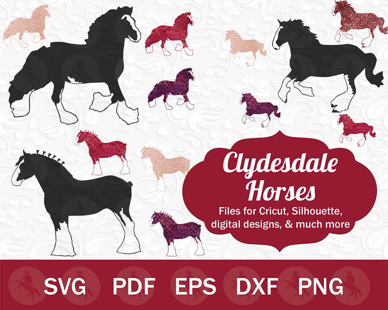 Clydesdale Horse SVG Bundle