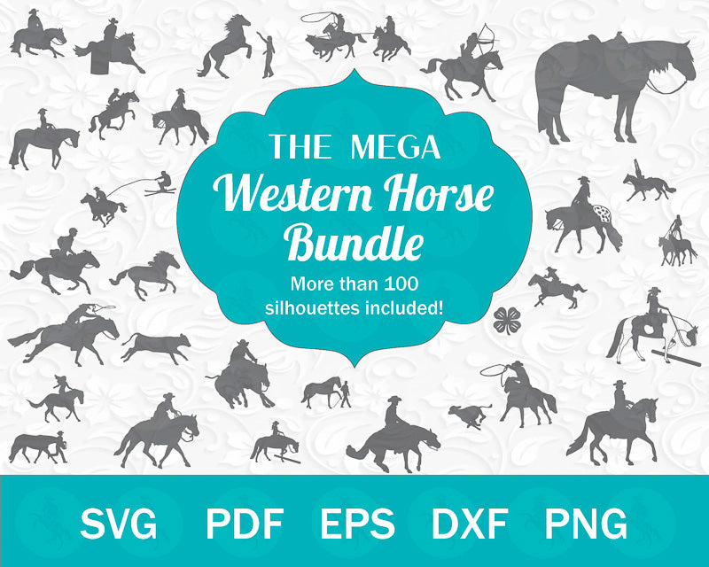 The MEGA Western Horse SVG PNG Bundle