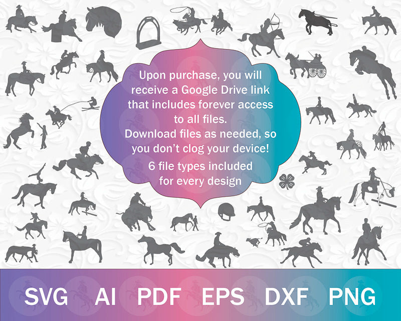 The MEGA EQUESTRIAN SVG PNG Bundle