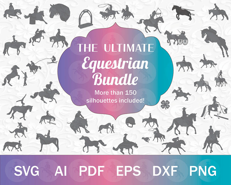 The MEGA EQUESTRIAN SVG PNG Bundle