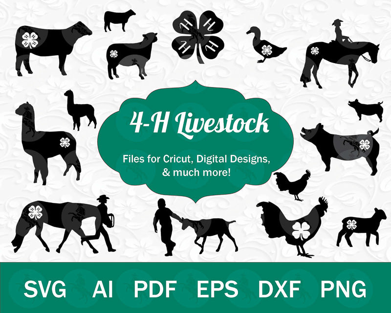 4-H Livestock SVG Bundle