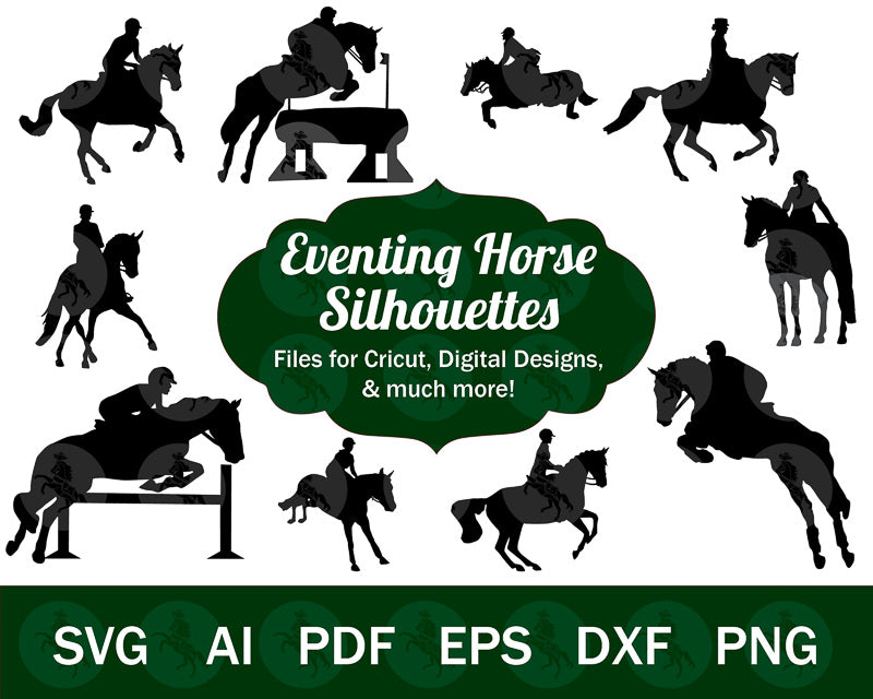 The Eventing Horse SVG PNG Bundle