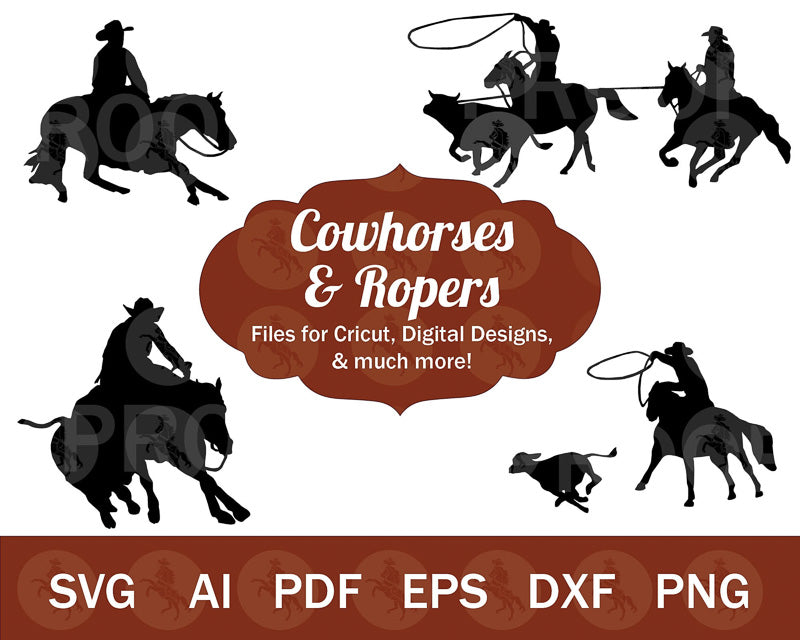 Cowhorses & Roping Horse SVG Bundle Vol. I