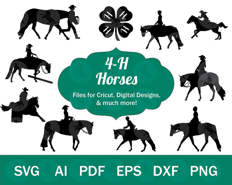 4-H Horse SVG Bundle Vol. I