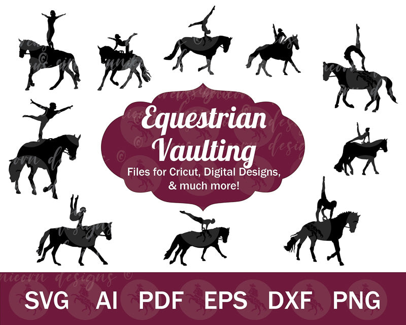 Equestrian Vaulting SVG Bundle