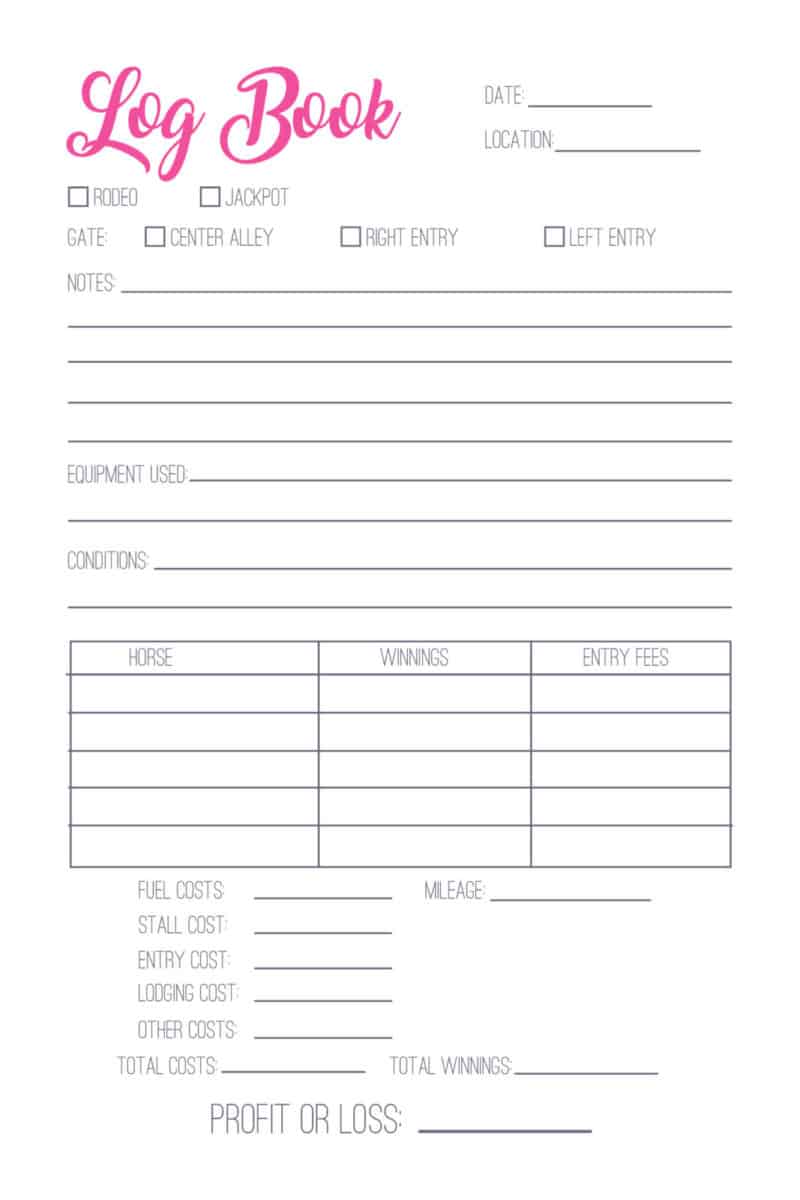 The Barrel Racer's Journal - PDF