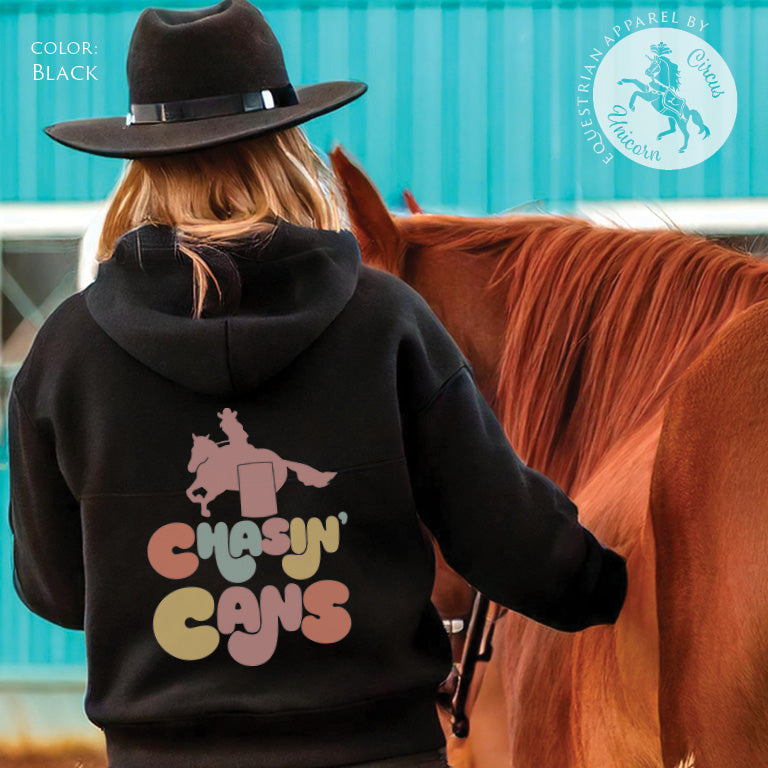 Chasin Cans Retro Barrel Racing Hoodie