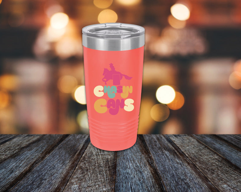 Chasin Cans Retro Barrel Racing Tumbler - 20oz