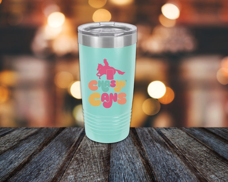 Chasin Cans Retro Barrel Racing Tumbler - 20oz