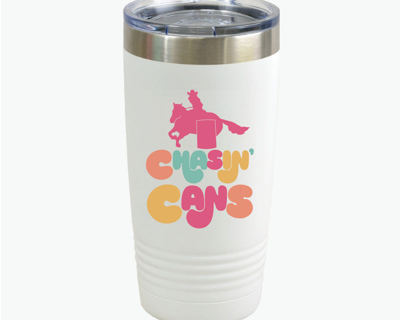 Chasin Cans Retro Barrel Racing Tumbler - 20oz