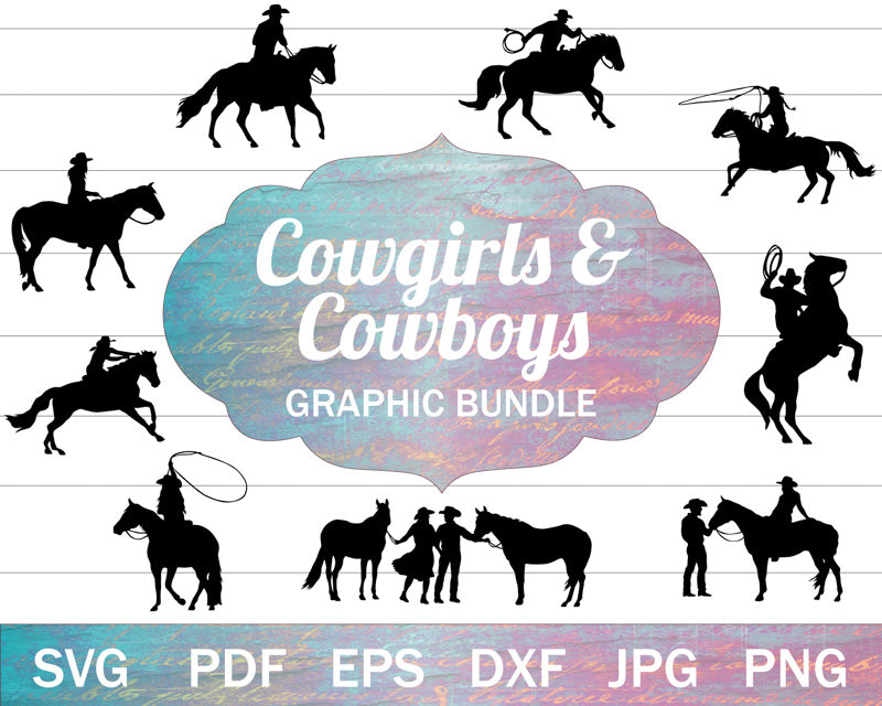 Cowgirls and Cowboys SVG Bundle