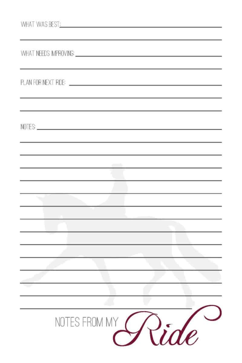 The Dressage Rider's Journal - PDF