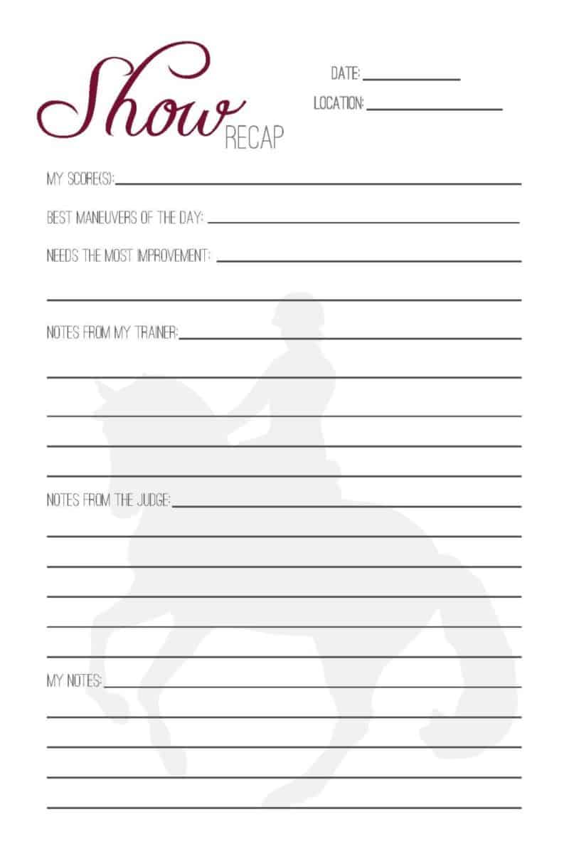 The Dressage Rider's Journal - PDF