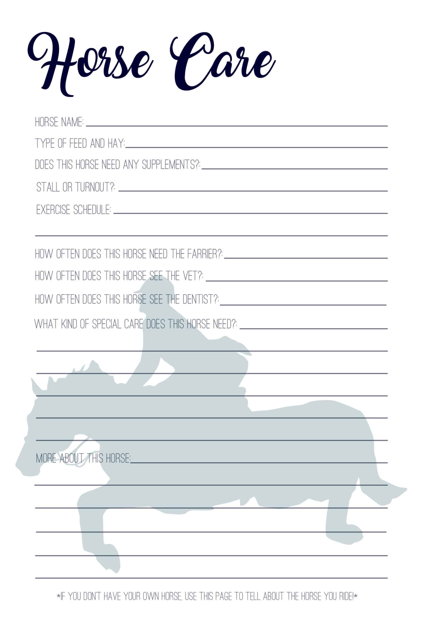 The English Rider's Journal - PDF