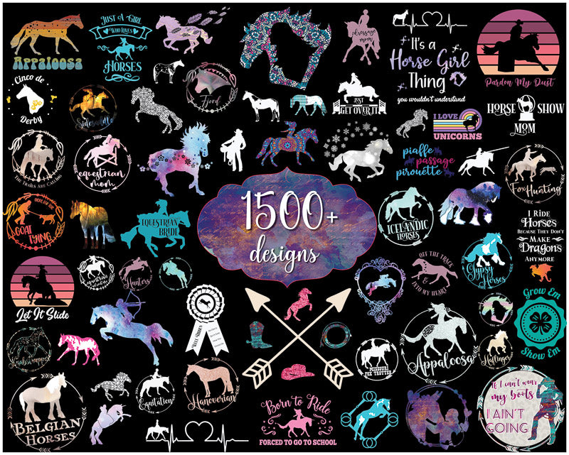 Equestrian Graphic COMPLETE COLLECTION - Access to ALL My Equestrian SVG's and PNG's
